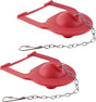 2 Pack Toilet Flapper Replacement Compatible with Kohler Hinge-Style Parts 84995 and 1000490 Flapper V1259-DP01-A-2259