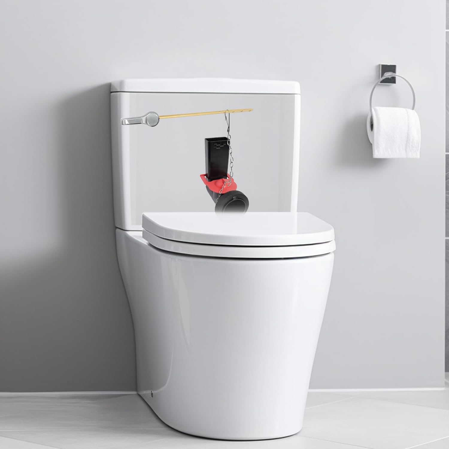 2 Pack Toilet Flapper Replacement Compatible with Kohler Hinge-Style Parts 84995 and 1000490 Flapper V1259-DP01-A-2259