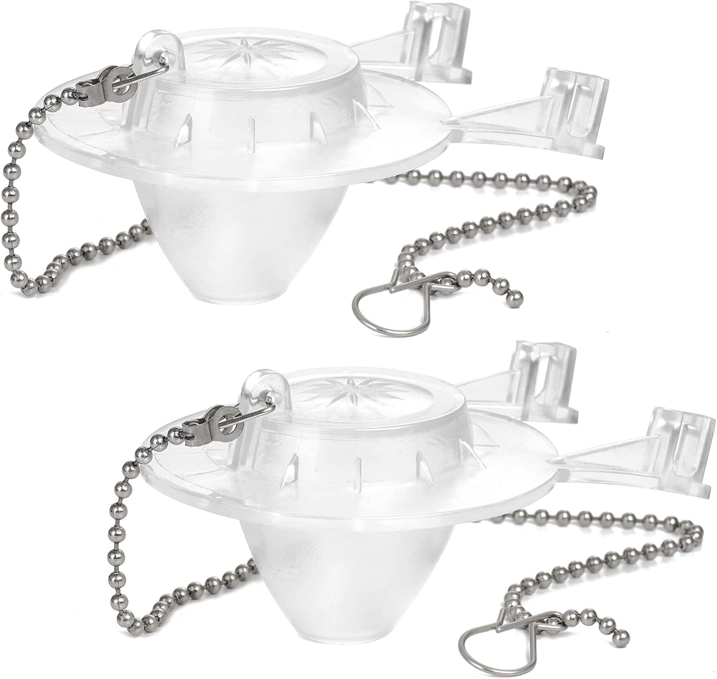 Toilet Flapper Replacement Compatible with Gerber 99-647 2 Pack, 2 Inch Toilet Flapper with Stainless Chain V1259-DP01-A-2262