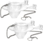 Toilet Flapper Replacement Compatible with Gerber 99-647 2 Pack, 2 Inch Toilet Flapper with Stainless Chain V1259-DP01-A-2262