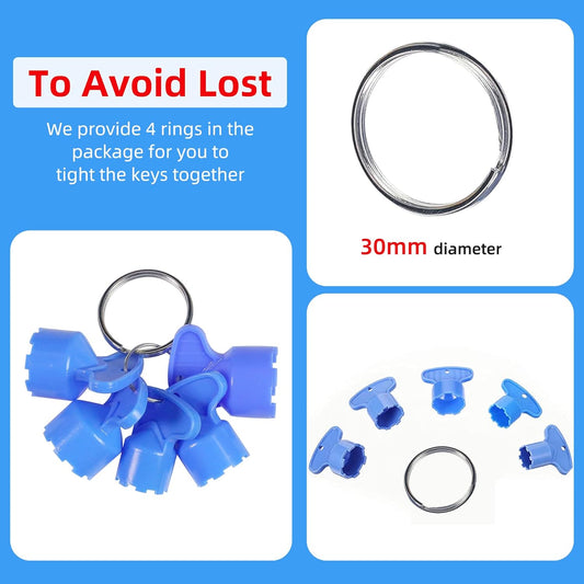 20 Pieces Faucet Aerator Key, Aerator Wrench Faucet Aerator Key with a Ring for Easy Storage Removal Wrench V1259-DP01-A-2264