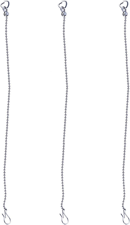 3 Pack Universal Toilet Flapper Chain Replacement Kit,Stainless steel,Including 12-Inch Chain,Hook,Ring V1259-DP01-A-2271