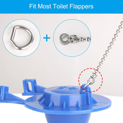 3 Pack Universal Toilet Flapper Chain Replacement Kit,Stainless steel,Including 12-Inch Chain,Hook,Ring V1259-DP01-A-2271