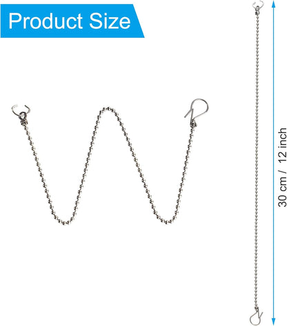 3 Pack Universal Toilet Flapper Chain Replacement Kit,Stainless steel,Including 12-Inch Chain,Hook,Ring V1259-DP01-A-2271