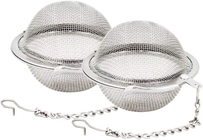 Store 2pcs Stainless Steel Mesh Tea Ball Inch Tea Strainers Tea Strainer Filters for Tea (2.1 inches) V1259-DP01-A-2310
