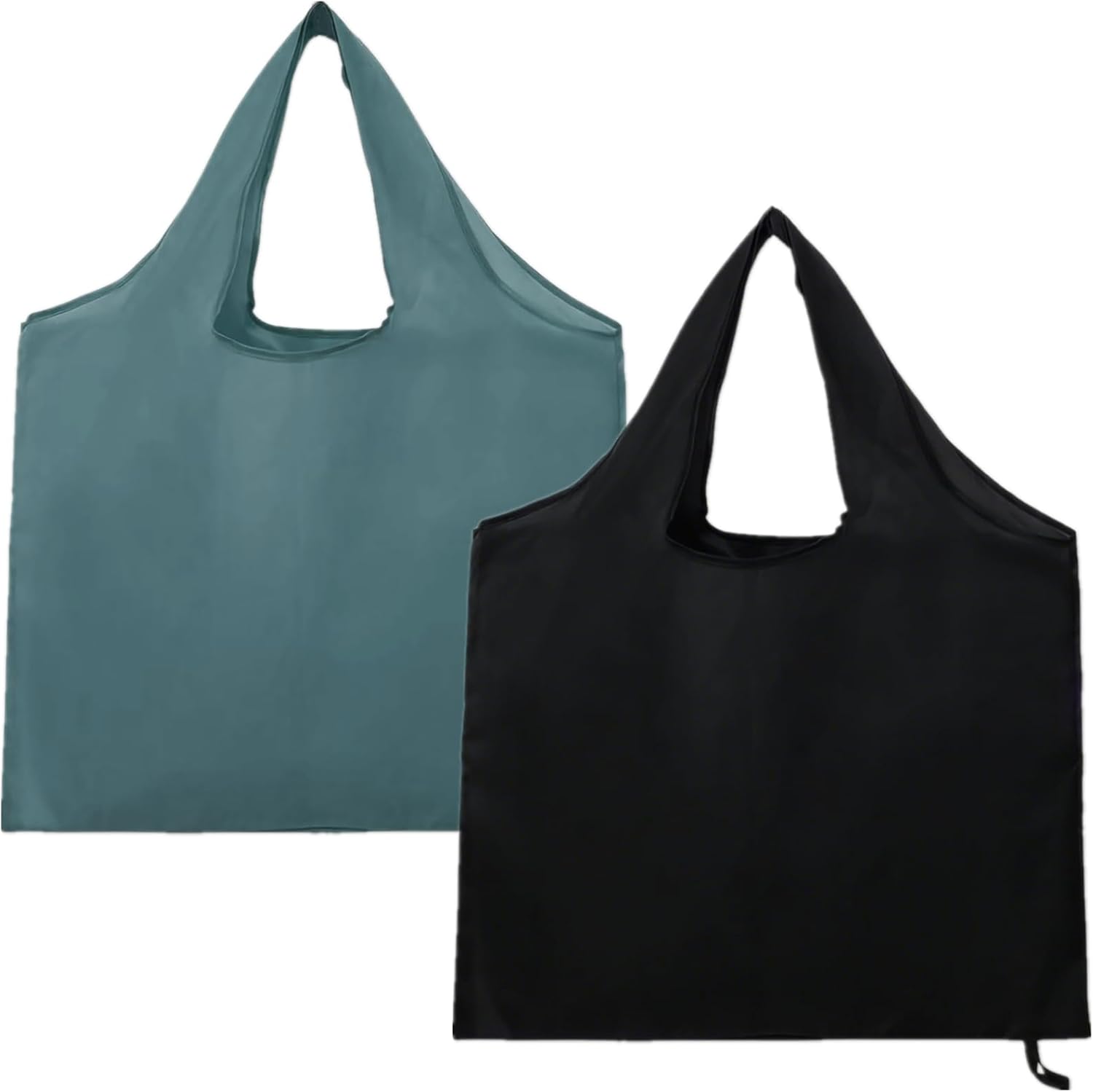 Store Grocery Bags 2 Pack Large Foldable Shopping Bag Folding into Attached Elastic Bands 44x40cm Reusable V1259-DP01-A-2314