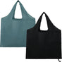 Store Grocery Bags 2 Pack Large Foldable Shopping Bag Folding into Attached Elastic Bands 44x40cm Reusable V1259-DP01-A-2314