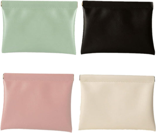 Store 4pcs Pocket Cosmetic Bags Waterproof Portable Small Makeup Bag No Zipper Self-Closing Purse 18x14cm V1259-DP01-A-2315