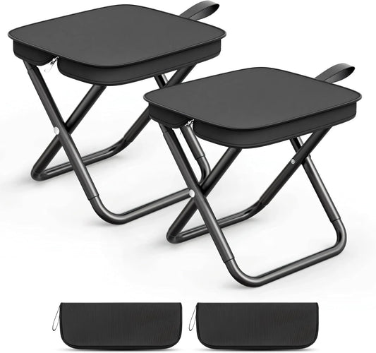 Camping Stool, Portable Folding Stool with Carry Bag, Foldable Seat, Ultralight Camping Stool for Travel V1259-DP01-A-2336