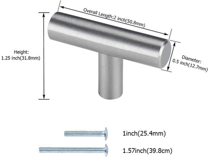 10 Pack Brushed Nickel Cabinet Knobs Cabinet Hardware - Brushed Nickel Drawer Knobs Kitchen Cabinet Knobs T V1259-DP01-A-2339