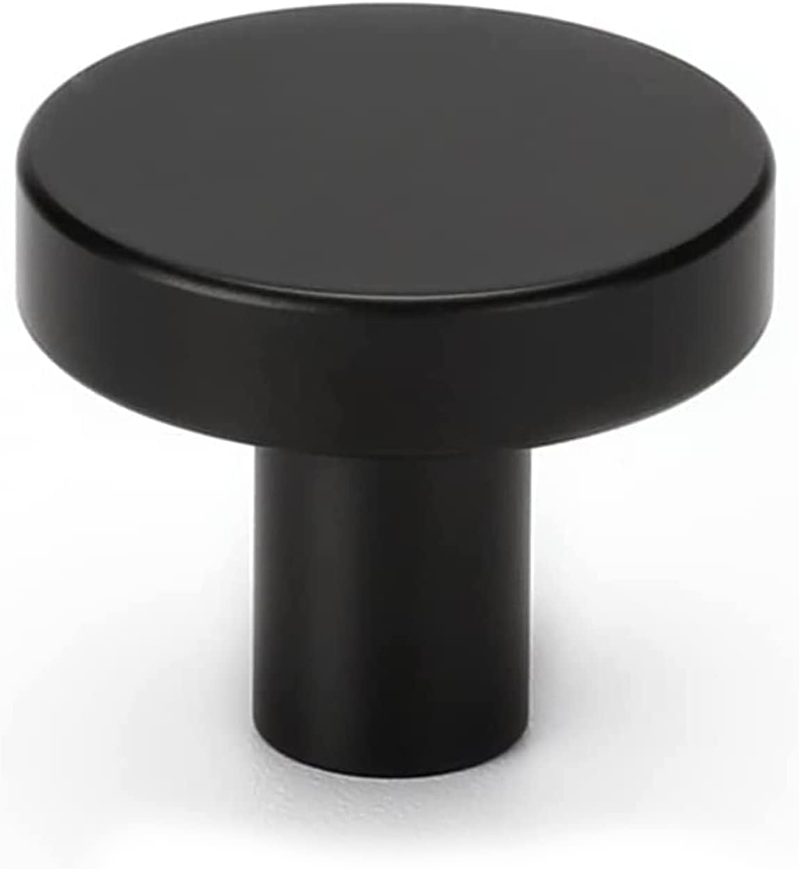 20 Pack Black Cabinet Knobs Round Dresser Knobs Matte Black Solid Kitchen Cabinet Knobs Aluminum Alloy V1259-DP01-A-2348