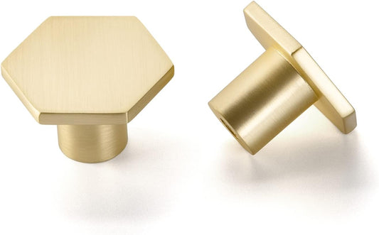 5 Pack Cabinet Knobs Gold Kitchen Drawer Knobs - LS6275GD Gold Cupboard Knobs Kitchen Cabinet Hardware Gold V1259-DP01-A-2358