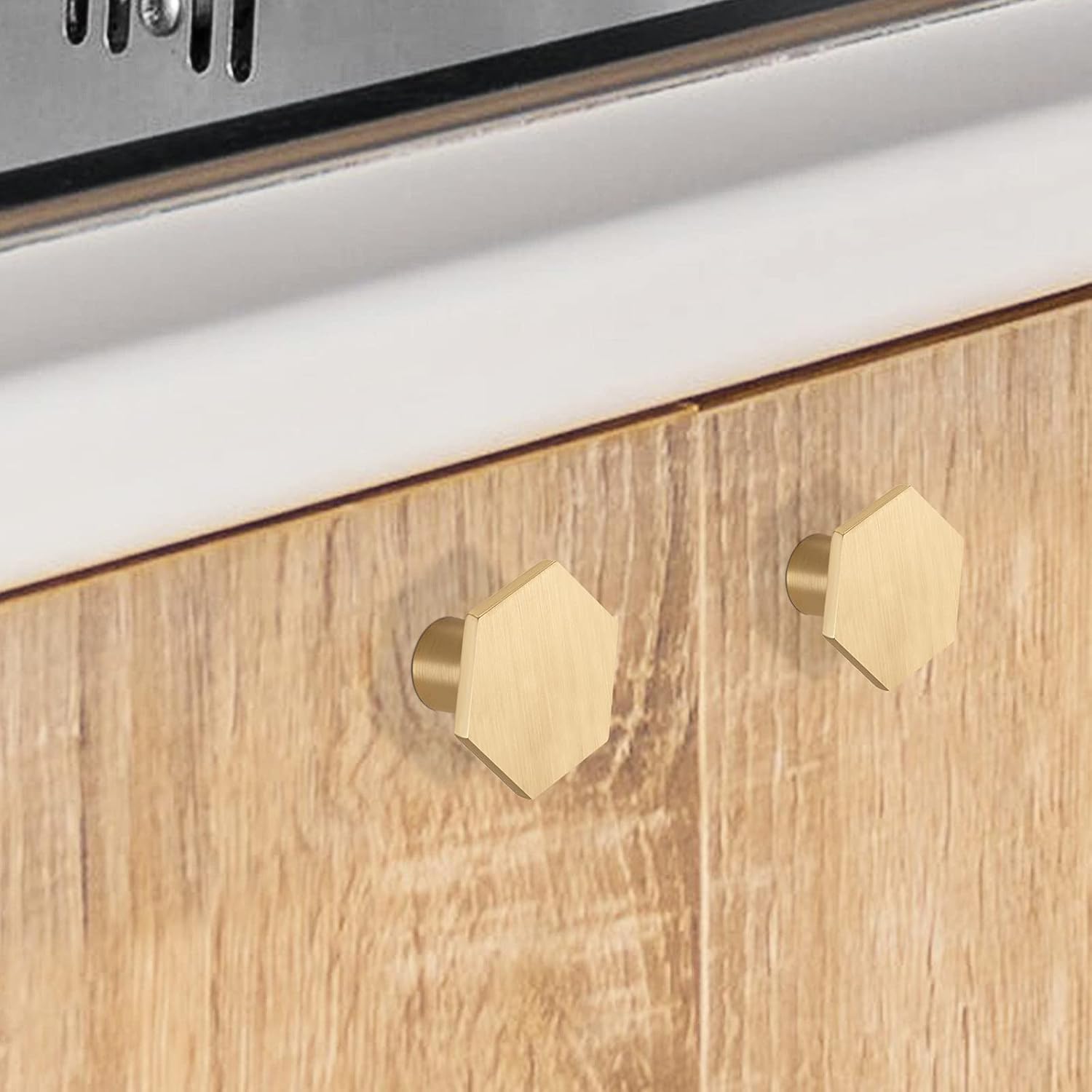 5 Pack Cabinet Knobs Gold Kitchen Drawer Knobs - LS6275GD Gold Cupboard Knobs Kitchen Cabinet Hardware Gold V1259-DP01-A-2358