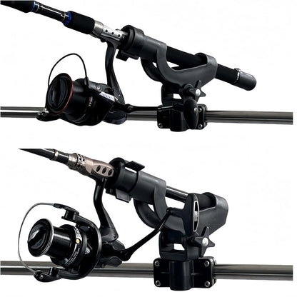 Adjustable Rotatable Plastic Fishing Rod 3 Mount Rack Holder Bracket Boat Canoeing Rowing Mount Kit Kayak V1259-DP01-A-2361