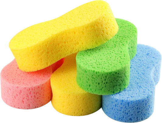 5-Pack Car Wash Sponges, 9.1" x 4.3" x 2.4" Large Sponges, Extra Thick Foam Kit for All-Purpose Cleaning, V1259-DP01-A-2379