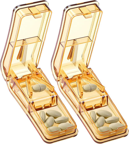 2PCS Pill Cutter for Small and Tiny Pills, Professional Pill Splitter for Cutting Small Pills or Large Pills V1259-DP01-A-2394