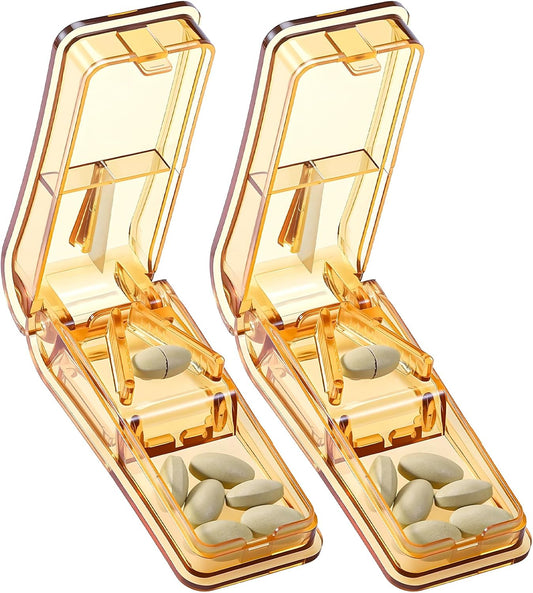 2PCS Pill Cutter for Small and Tiny Pills, Professional Pill Splitter for Cutting Small Pills or Large Pills V1259-DP01-A-2394