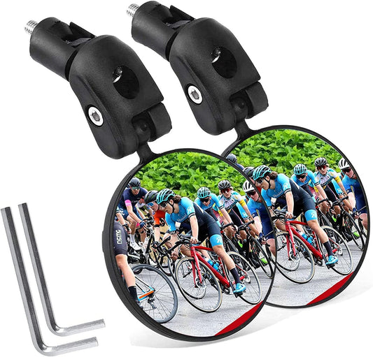 Bike Mirror, Bicycle Riding Rearview Mirror, HD Safety Rear View Mirrors, Convex Mirror with 360 Degrees V1259-DP01-A-2403