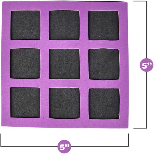 Tic Tac Toe (Bulk Pack of 24) 5"x5" Foam Tic-Tac-Toe Mini Board Game Toys for Kids, Birthday Party Favors, V1259-DP01-A-2424