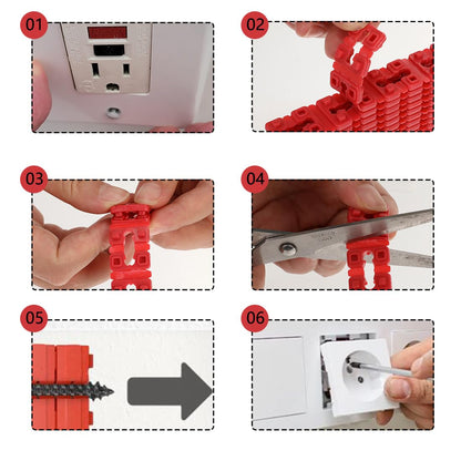 Outlet Spacers Switch and Receptacle Spacer 48 PCS Socket Spacers Plastic Shims for Electrical Box Extender V1259-DP01-A-2438