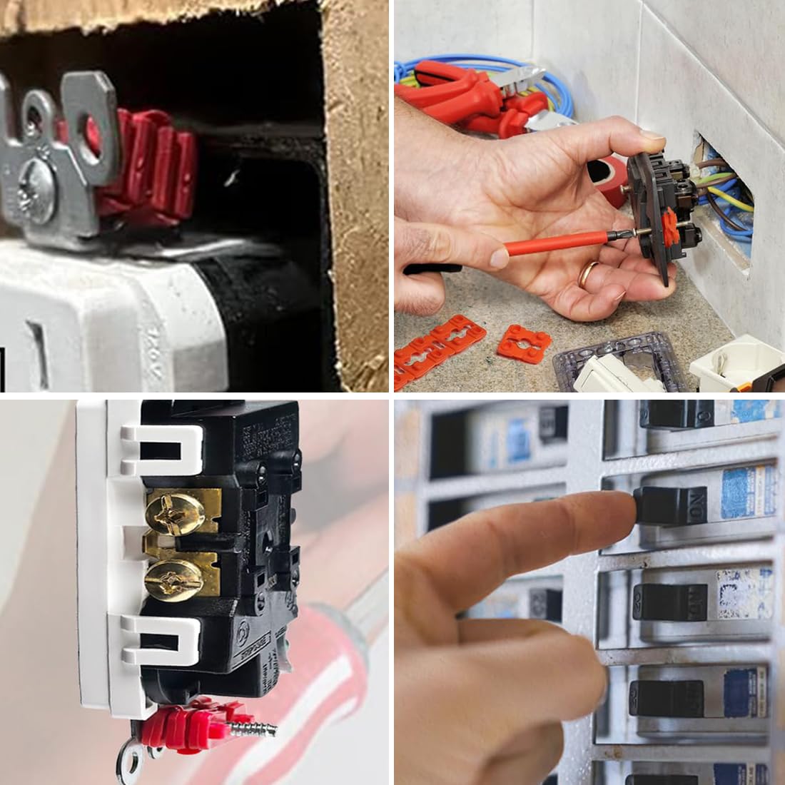 Outlet Spacers Switch and Receptacle Spacer 48 PCS Socket Spacers Plastic Shims for Electrical Box Extender V1259-DP01-A-2438
