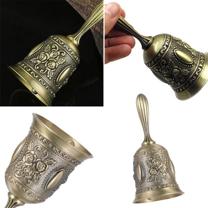 Hand Bell Service Call - Vintage Metal Dinner Bell for Weddings, Seniors, Bedside - 1 Pack V1259-DP01-A-2441