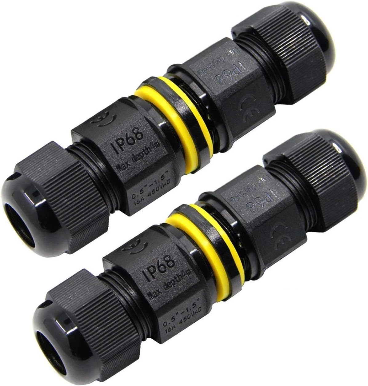 FX Junction Box Outdoor Waterproof IP68 Electrical Cable Connector 2 Way M20 Plug Wire Range 5 to 12mm V1259-DP01-A-2442