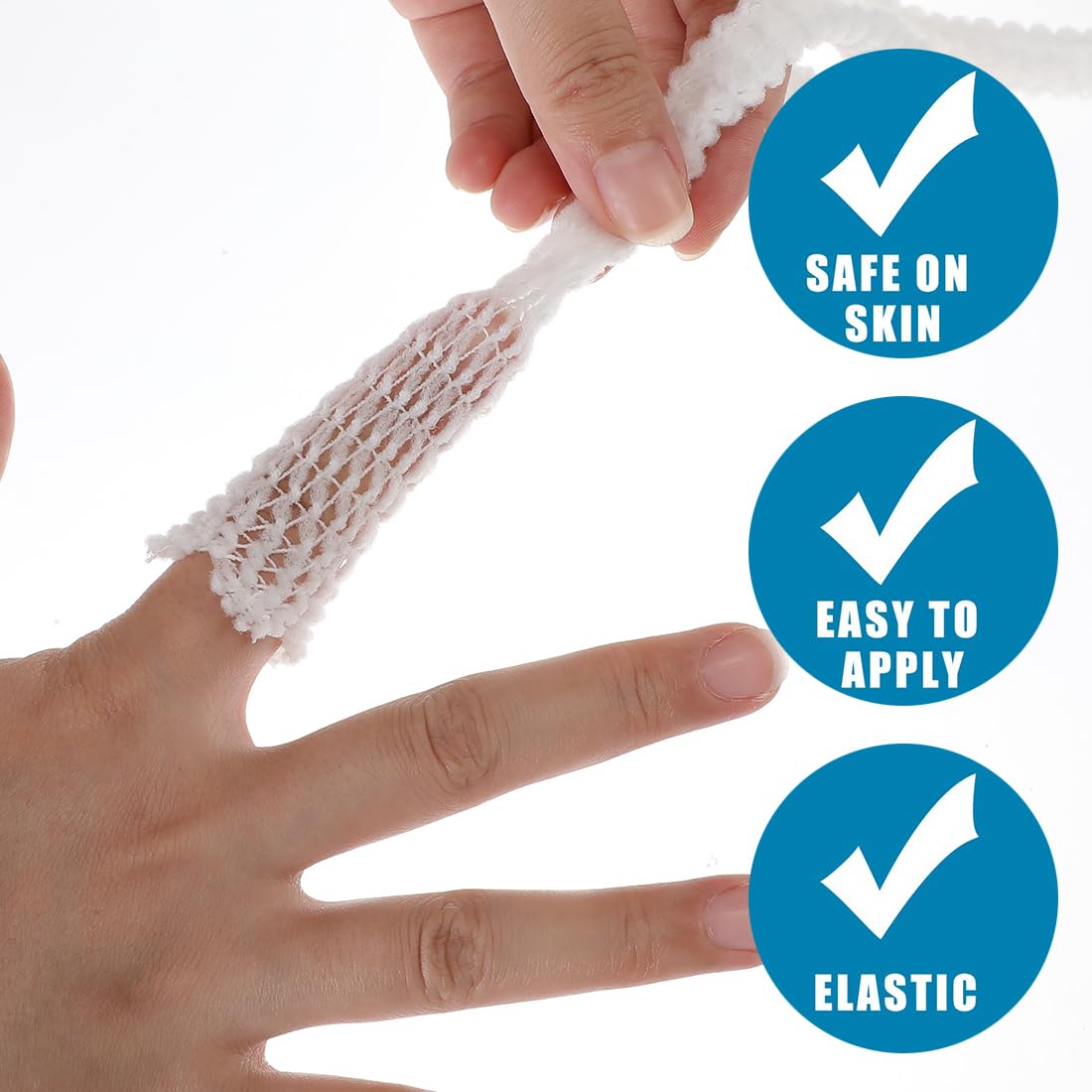 Elastic Tubular Bandage Stretch Net Dressing Retainer Elastic Gauze Bandage Tubular Wound Dressing, 23FT Long V1259-DP01-A-2447