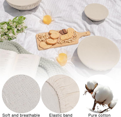 Sourdough Starter Bowl Covers 5PCS Reusable Sourdough Starter Jar Cloth Cover Elastic Fabric Caps Bread V1259-DP01-A-2448