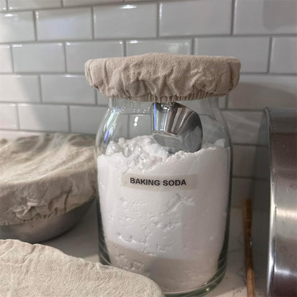 Sourdough Starter Bowl Covers 5PCS Reusable Sourdough Starter Jar Cloth Cover Elastic Fabric Caps Bread V1259-DP01-A-2448