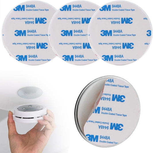Magnetic Smoke Detector Sticky Pads Magnetic Adhesive Pads 3PCS Magnetic Smoke Alarm Fixing Mount No Drilling V1259-DP01-A-2449