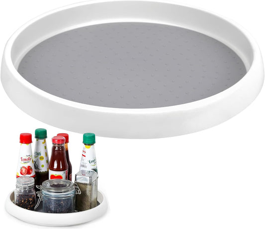 Lazy Susan Turntable Non-Skid Spice Turntable Rack 12-Inch Pantry Storage Organizers for Cabinet Kitchen V1259-DP01-A-2452