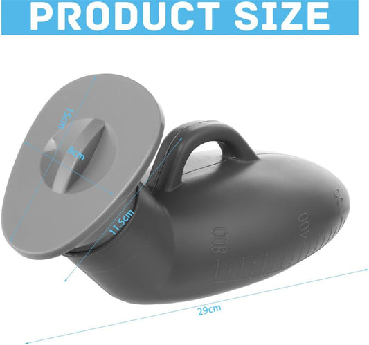 Urinal Bottle Urinals for Men 800ML Plastic Pee Bottle Portable Male Urinals with Spill Proof Lid for Travel V1259-DP01-A-2459
