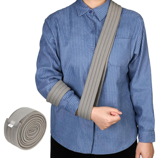 Arm Sling Shoulder Immobilizer Adjustable Arm Support Sling Lightweight Rotator Cuff Support Brace Strap for V1259-DP01-A-2473