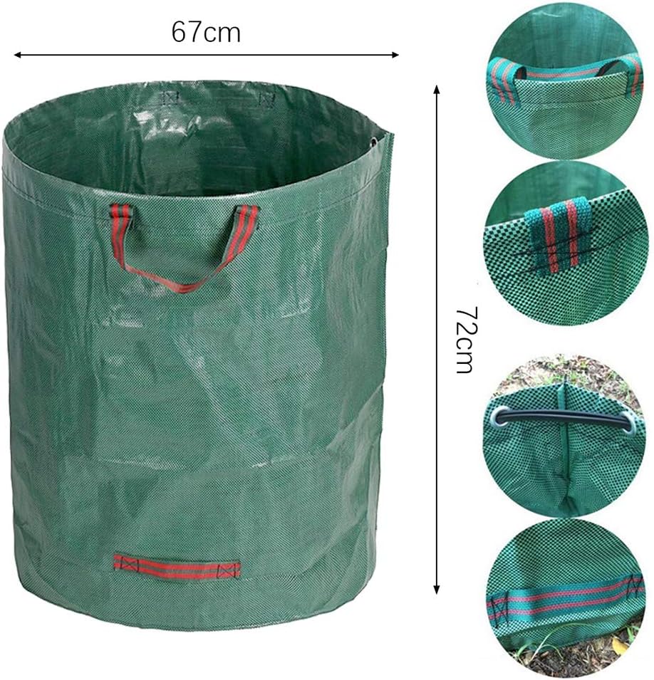 Reusable Gardening Lawn Leaf Bag, 272L, Green, 1 Count V1259-DP01-A-2474