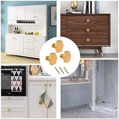 IME Drawer Knobs, Brass Cabinet Door Knobs Furniture Cupboard Pull Handle Wardrobe Dressers Knobs Hardware V1259-DP01-A-2480