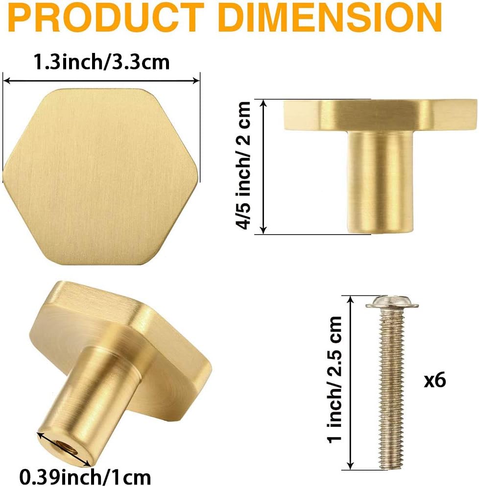 IME Drawer Knobs, Brass Cabinet Door Knobs Furniture Cupboard Pull Handle Wardrobe Dressers Knobs Hardware V1259-DP01-A-2480