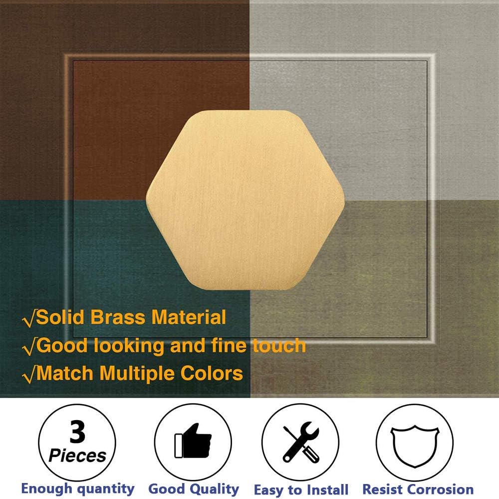 IME Drawer Knobs, Brass Cabinet Door Knobs Furniture Cupboard Pull Handle Wardrobe Dressers Knobs Hardware V1259-DP01-A-2480