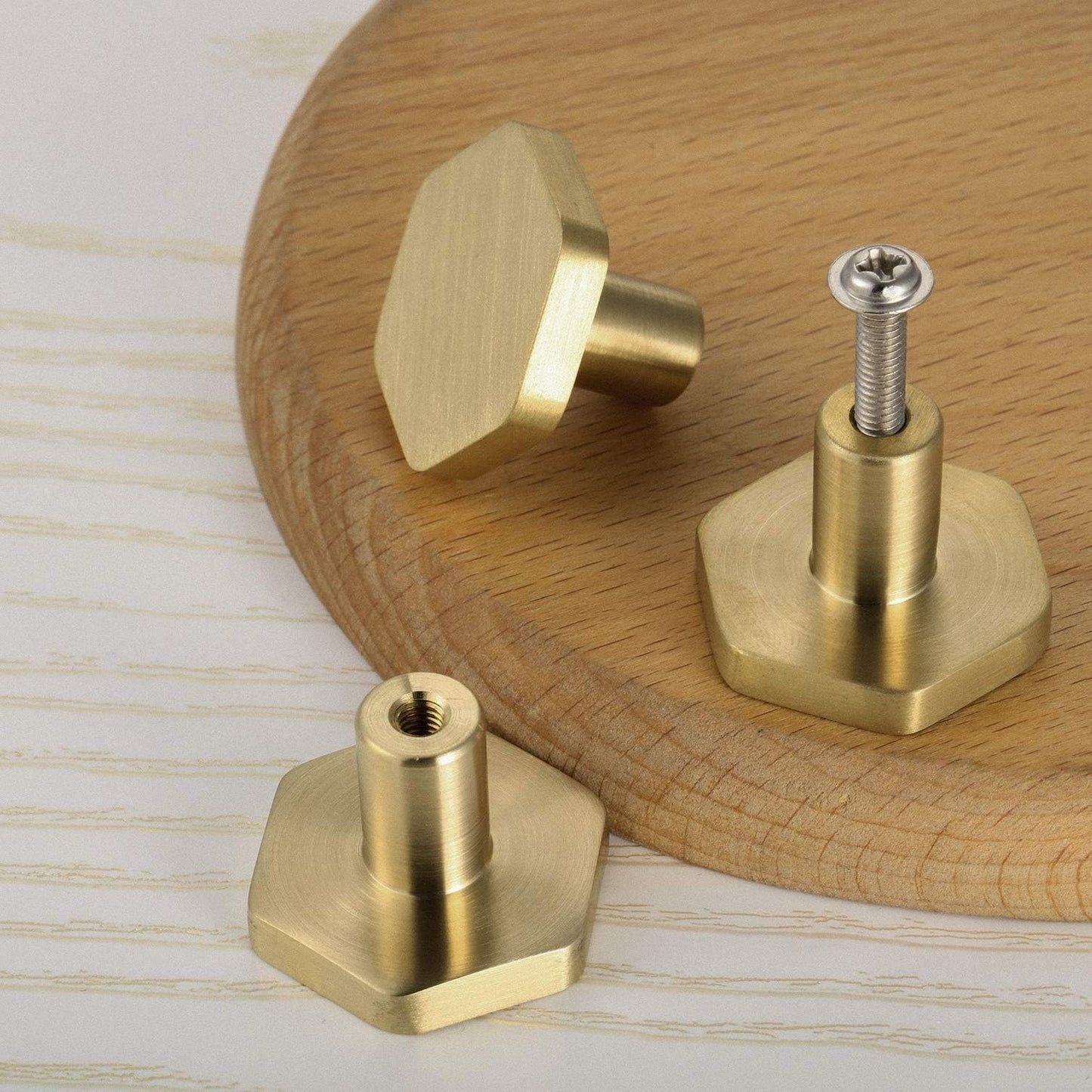 IME Drawer Knobs, Brass Cabinet Door Knobs Furniture Cupboard Pull Handle Wardrobe Dressers Knobs Hardware V1259-DP01-A-2480