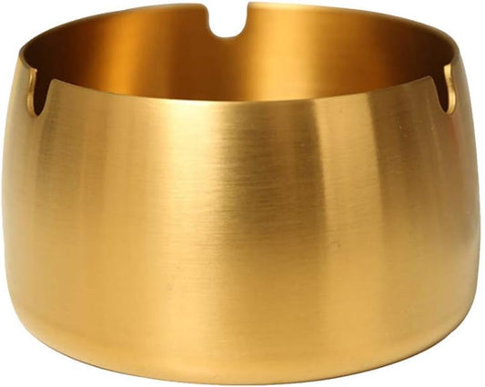 IME Windproof Ashtray Portable Ash Tray Stainless Steel Smoke Ashtrays for Patio Outdoors Home Office Party V1259-DP01-A-2481