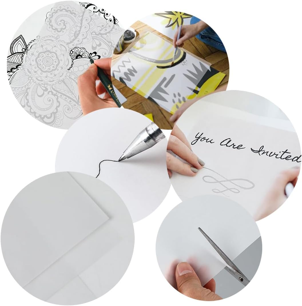 Translucent Sulfuric Paper A4 Tracing Paper 50 Sheets Copy Transfer Sulfuric Acid Paper for Animation V1259-DP01-A-2483