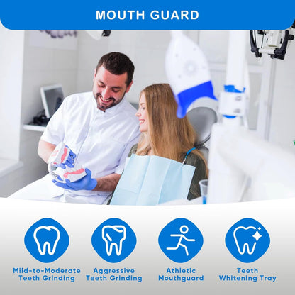 Mouth Guard for Grinding Teeth, Moldable Dental Guard for Night Sleeping - 4 Pack V1259-DP01-A-2499