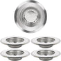 Kitchen Sink Strainer 5 Pcs, 4.5 Inch/11.5cm Stainless Steel Sink Drain Strainer Kit Food Catcher for Kitchen V1259-DP01-A-2507