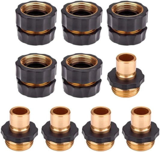 10PACK 3/4" Garden Hose Quick Connect Set Aluminum Hose Kitchen Faucet Connector Kit Thread Fittings Male V1259-DP01-A-2525