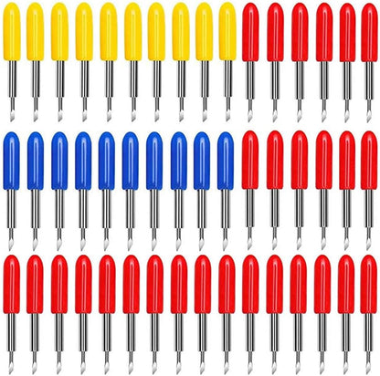 40PCS Replacement Blades for Explore Air/Air 2 Vinyl Cutting Machines, 20PCS 45 degrees Standard + 10PCS 30 V1259-DP01-A-2530