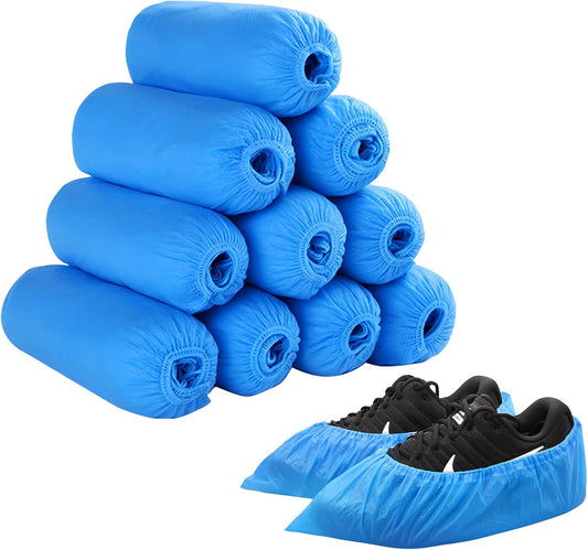 Shoe Covers Non Slip, 100 Pack (50 Pairs) Extra Thick Disposable Boot Covers, Non Woven Fabric Boot Covers V1259-DP01-A-2542
