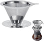 Pour Over Coffee Dripper, Reusable Stainless Steel Pour Over Coffee Filter Paperless Permanent Coffee V1259-DP01-A-2552