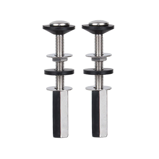 Toilet Tank to Bowl Bolt Kits, 2 Pack Toilet Bolt Kit for Tank Heavy Duty Washers and Round Cover Caps with V1259-DP01-A-2563