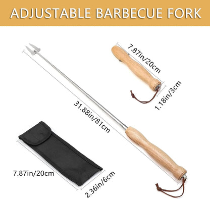 Marshmallow Roasting Sticks, 32 Inch Long Stainless Steel SmoresSticks Extendable Marshmallow Sticks Barbecue V1259-DP01-A-2573