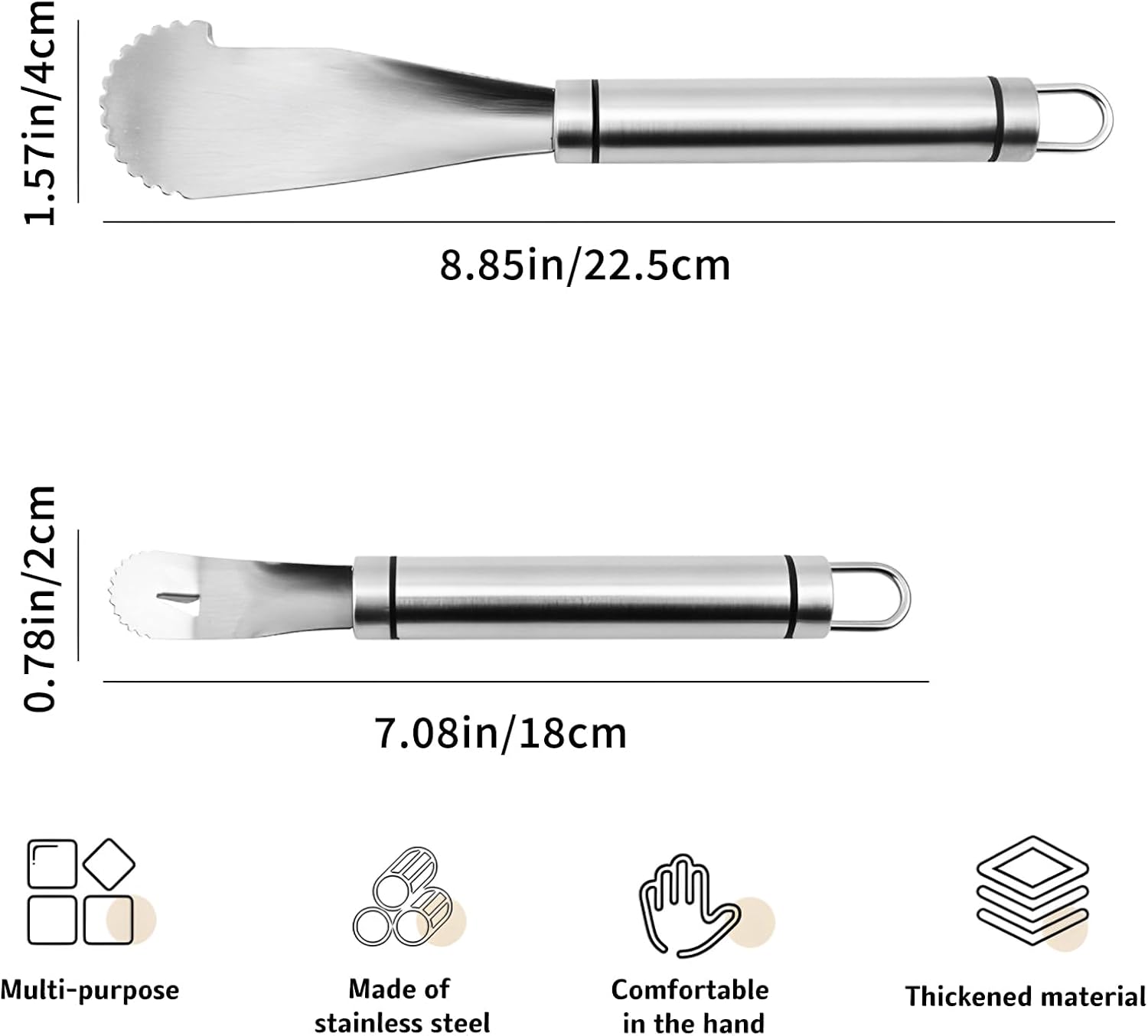 Stainless Steel Orange Peeler Tool Grapefruit Knife, Lemon Citrus Peel Cutter Vegetable Slicer Fruit Tools V1259-DP01-A-2581